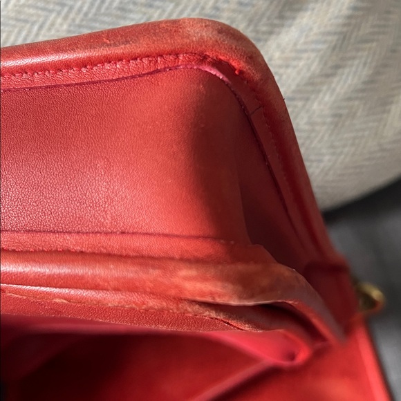 Coach Red Station Bag Leather crossbody bag satchel vintage with hang tag - Picture 14 of 15